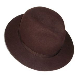 L.L.BEAN FEDORA HAT WOOL UNISEX MEDIUM ENGLAND EXC